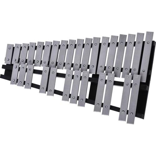 Foldable 30 Note Glockenspiel Xylophone Piano Fleet Glockenspiel Vibraphone Carillon Music Knock Piano Percussion Instrumen KB08