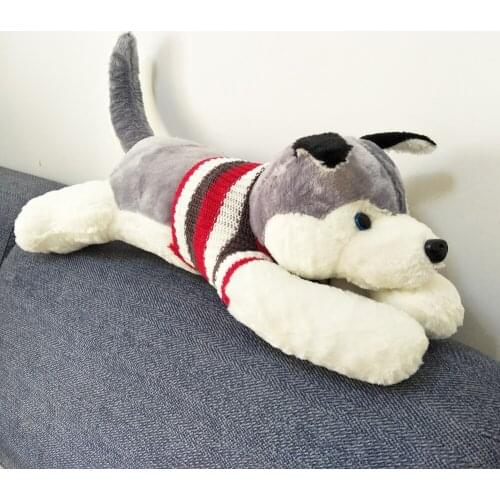 Husky sweater dog Children Plush Toys Birthday gift cute Husky doll Baby Kid Stuffed Toy