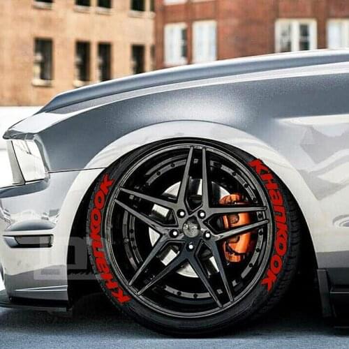Universal Car Letters Stickers Tire Lettering 3D Tyre Tread Letras Neumaticos A-Z0-9 English Letter Glue DIY Decoration Sticker