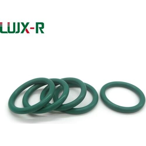 LUJX-R 15pcs 2.65mm O Ring Seal Washers Green "O" Type Rings Gasket OD19.3/ 20.3/21.3/22.3/23.3~37.8mm FKM O-Ring Sealing
