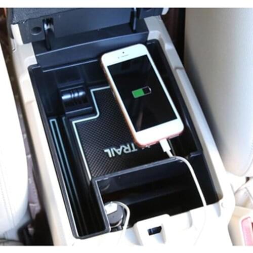 For Nissan X-Trail X Trail T32 2014 2015 2016 2017 2019 2019 High Quality Black Central Storage Pallet Armrest Container Box