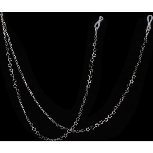 1PC Fashion Metal Star Moon Glasses Chain Eyeglass Lanyard Neck Strap Rope Sunglasses Chain Fashion Eyewear Accessories