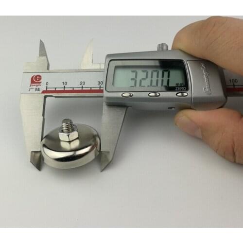 10pcs D32mm Strong Pull-force Neodymium N52 Magnet Power M6 Multifunctional Non-perforated Fixed Suction Cup Magnet Sucker