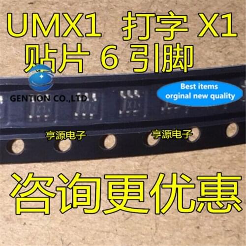 100Pcs UMX1 ROHM Silkscreen X1 SOT-363 in stock 100% new and original