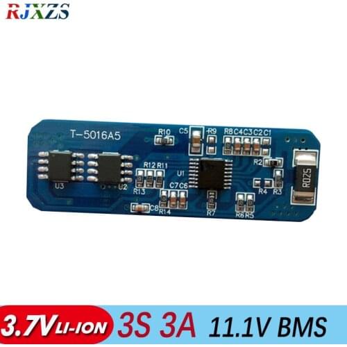 3S 3A 11.1V lipo lithium Polymer BMS/PCM/PCB battery protection circuit board for 3 Pack 18650 Li-ion Battery Cell circuit board