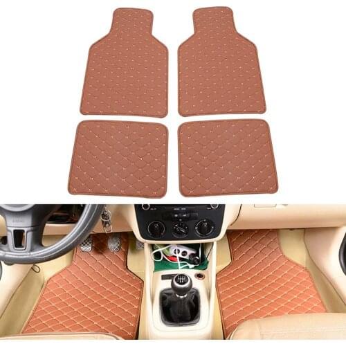 4Pcs Universal Car Floor Mats Carpet Mats Waterproof Anti-dirty Floor Mats For All Cars