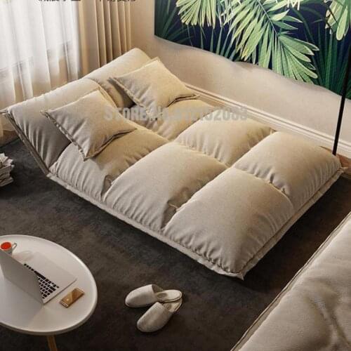 Lazy sofa tatami sofa small apartment mini bedroom small sofa double floor folding sofa bed on the ground