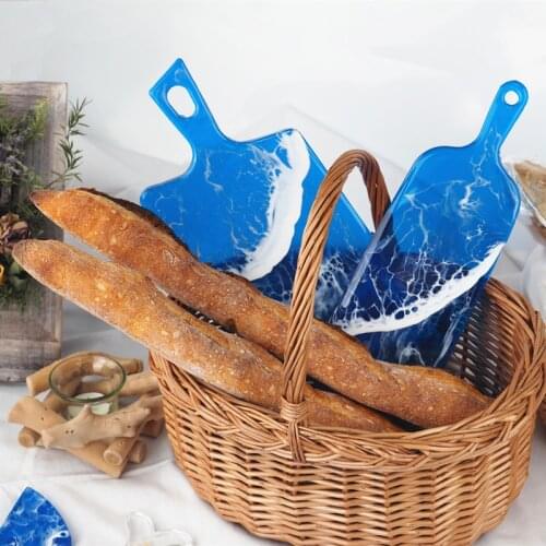 DIY epoxy resin molds coaster Handle Tray Handmade Mirror Silicone Swing Table Decorative silicone rolling tray mold for resin