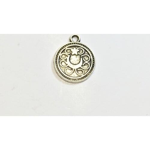 Eruifa 20pcs 15mm Pretty Burnished Star and Moon Wholesales necklace,earring bracelet jewelry DIY handmade