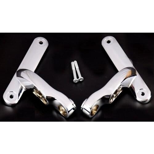 Chrome Auxiliary Lighting Brackets Kits For Harley Touring Street Glide 06-15 16 17 Models