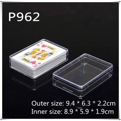 PS Poker Box Card Packaging Transparent Box Rectangle Plastic Box Storage Box 5pcs / lot
