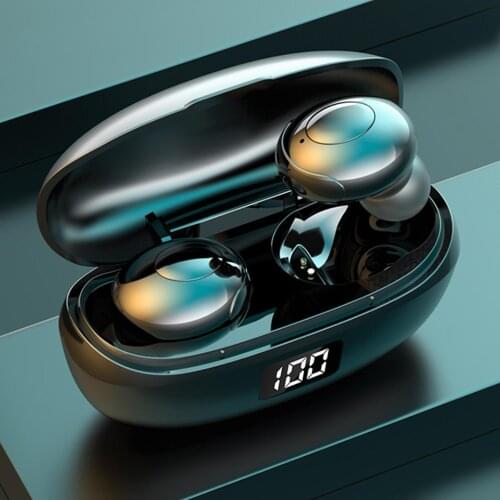 LB-20 Bluetooth 5.0 Wireless IPX6 Waterproof SmartTouch Half In-ear Stereo Earphones With Mini Portable Charging Box