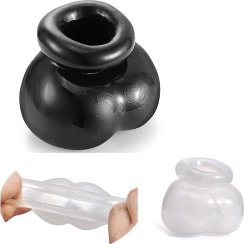 Soft Liquid Silicone Nutter Sack Ball- Bag and Cocksling Cock& Ball Toy by Oxballs Stretchy Enhancer Penis Ring Sex Toys For Men