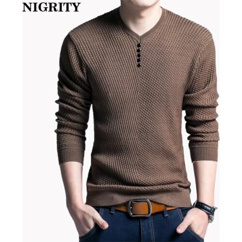 Nigrity Mens Wool Sweaters