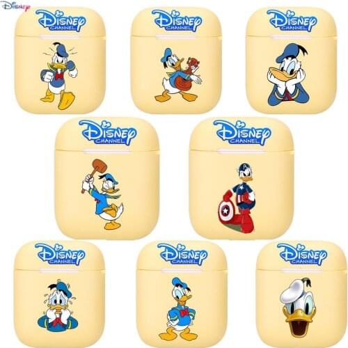 2021 new Disney Donald Duck Silicone Case For Apple Airpods 1/2 Cover Protective Earphone Case Headphones Cases Protective For A