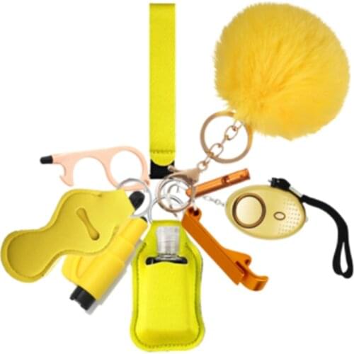 Wholesale Cute Keychain Charms for Women Car Keyring Pompom Key Chains Gift for Girl Wristlet Keychain Accessories