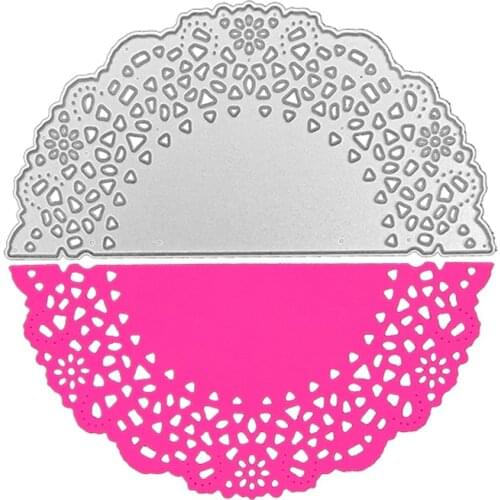 Julyarts Semicircle Lace Metal Dies Natal For DIY Scrapbooking Photo Album Paper Card Making Decorative