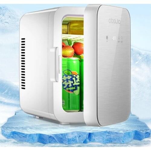 High Portable Cooler Mini Fridge DC12V AC220V 8L Car Refrigerator Student Dormitory Cooling Box Touch Freezer Silent Car Fridge