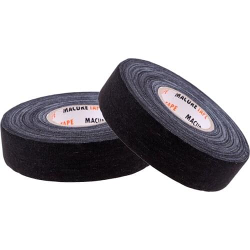 2 Roll Premium Cloth Hockey / Lacrosse Stick Tape Roll, 1 Inch X 25yds Black