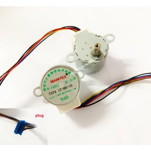 24BYJ48 DC 5V stepper motor 4 phase 5 Line 5V For Air purifier Conditioning Refrigerators 10.5MM shaft