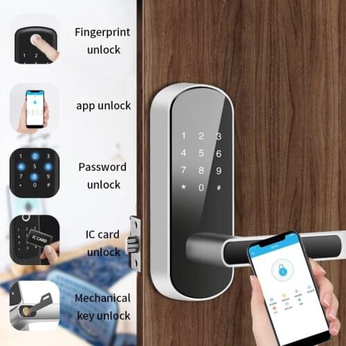 Biometric Fingerprint Door Lock Tuya APP Smart Electronic Lock Safe Home Lock XM-S7 Keykess Doorbell Digital Wifi Door Lock