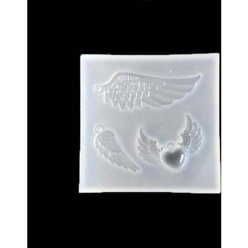 Angel wing wing crystal gutta percha silicone mold turn sugar cake baking mold accessories
