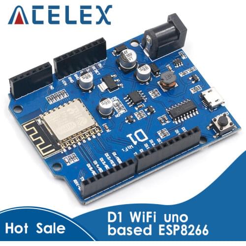 Smart Electronics ESP-12F WeMos D1 WiFi uno based ESP8266 shield for arduino Compatible IDE