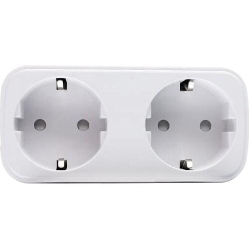 Smart home 16A Double Wifi Tuya APP Smart Socket Power Plug Wifi Outlet