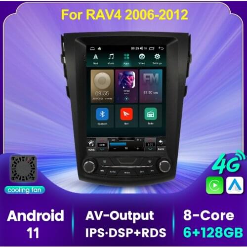 9.7'' Vertical Screen Android 11 6GB+128GB Car GPS Radio Stereo Player For Toyota RAV4 RAV 4 2012 2013 2014 2015 2016 2017 2018