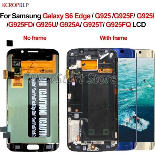 For Samsung Galaxy S6 Edge LCD Display Touch Screen Digitizer Assembly 5.1" For Samsung S6 Edge G925 G925F SM-G925F lcd