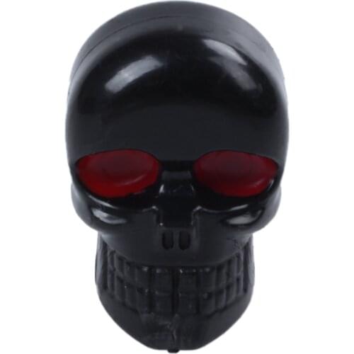 10x Motorcycle Tag Fastener Skull License Plate Frame Bolts Screws Black Red Eye