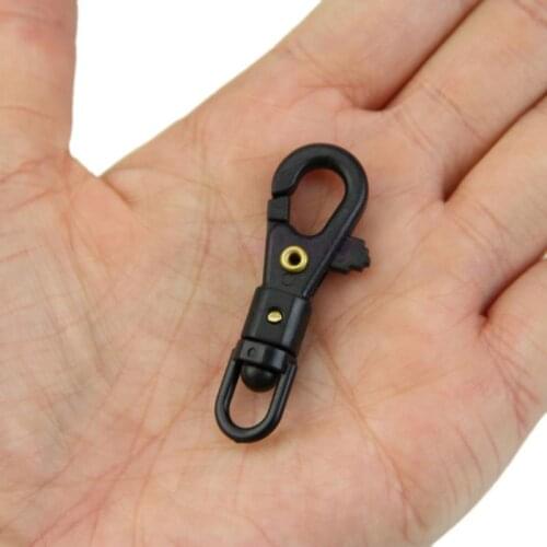 1x Mini Outdoor Survival Rotatable Hang Buckle Quickdraw Key Chain EDC Tool N84F
