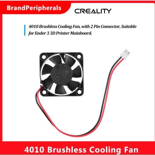 Creality 3D 4010 Brushless Cooling Fan 24V DC 40*40*10mm with Ball Bearing 2Pin Connector for Ender 3 3D Printer DIY Mainboard