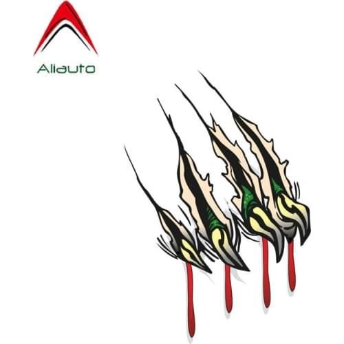 Aliauto Personality Car Sticker Horror Skull Bleeding Decoration PVC Decal Cover Scratches for Golf 5 Kia Ceed Suzuki,14cm*10cm