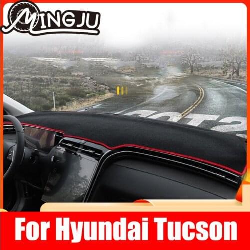 Car Styling Auto Dashboard Protective Mat Shade Cushion Pad Rose Carpet Mat Cover Accessories For Hyundai Tucson NX4 2021 2022