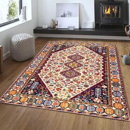 Mandala Turkey Big Carpet for Living Room Home Decoration Non-slip Large Geometric Bedside Table Area Rugs for Bedroom Floor Mat