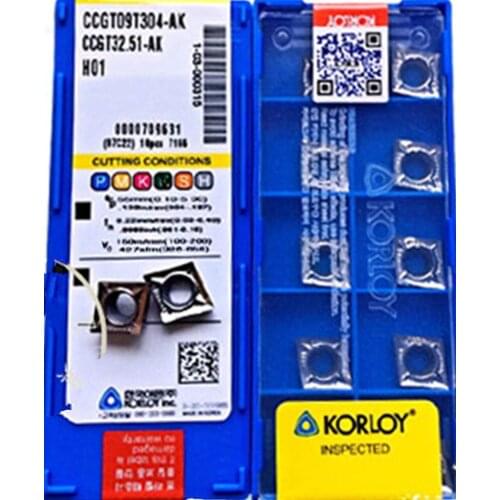 CCGT09T302-AK H01 CCGT09T304-AK H01 CCGT09T308-AK H01 10pcs/set carbide insert Processing: copper aluminum Free shipping