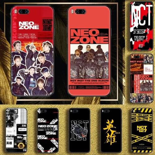 Kpop NCT 127 Neo Zone Phone case For Xiaomi Mi Max Note 3 A2 A3 8 9 9T 10 Lite Pro Ultra black soft bumper pretty Etui 3D back