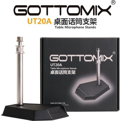 Gottomix UT-20A Desktop Microphone Stand Condenser Microphone Recording Live Lifting Stand All Metal