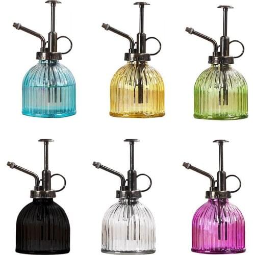 1pc Plant Flower Glass Watering Pot Spray Bottle Garden Mister Sprayer Hairdressing Watering Pot Practical Garden Tool
