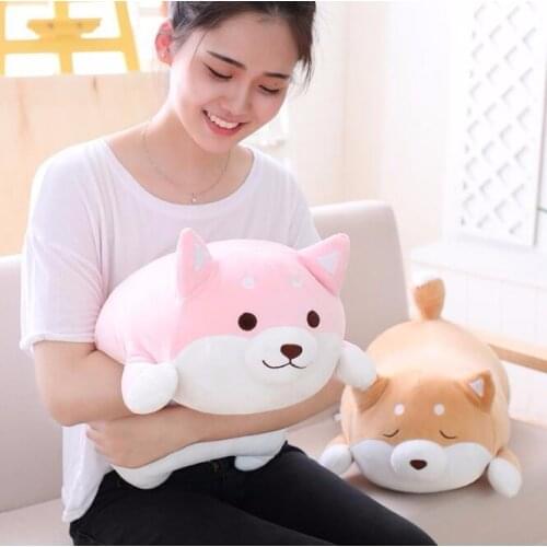 Kawaii 40/60cm Soft Shiba Cute Fat Shiba Inu Dog Plush Toy Stuffed Soft Kawaii Animal Cartoon Pillow Gift For Kids Baby Children