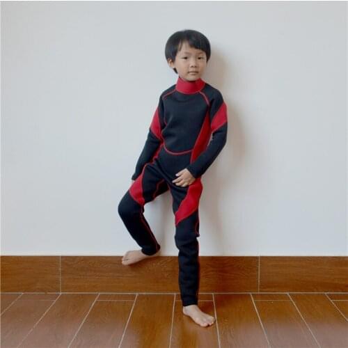 Wyoturn Cute Boys Girls Keep Warm Back Zip Diving Wear Long Sleeve Simple Full Wet Suit Surf Kids Prevent Jellyfish Dropshipping