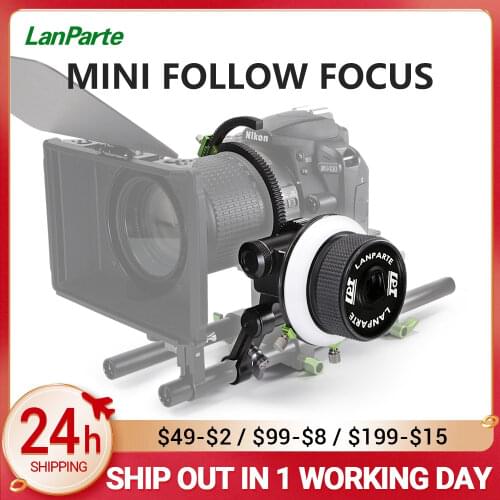 LanParte AB stop Arri standard Lightweight cine cinema camera 15mm studio DSLR camera Mini follow focus