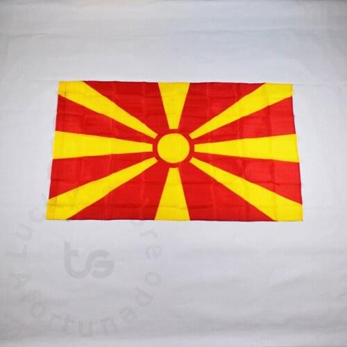 Macedonia 90*150cm flag Banner Hanging National flag for meet,Parade,party.Hanging,decoration