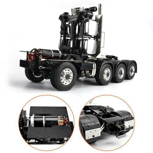 LESU MAN 1/14 Scale RC 8*8 Metal Heavy-Duty Chassis for TAMIYA Tractor Truck Model TH02554-SMT5