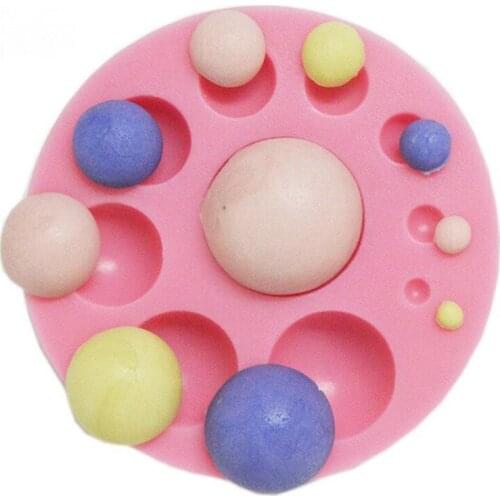 Reusable Hemisphere Pearl Ball Silicone Cake Mould Soap Fondant Chocolate Mould DIY Baking Kitchen Cooking Cake Decorating Tools