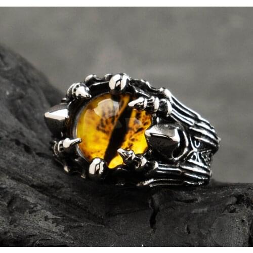 The Devil eyes stainless steel rings for man Domineering fashion jewelry mygrillz