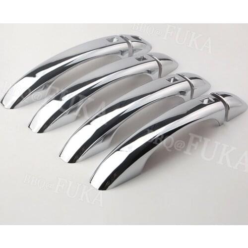 Car Exterior Door Handle Bar Cover Bezel Trim Sticker For Audi Q5 2009-2016 A4 B8 S4 A5 2008-2015 Chrome Trim Styling