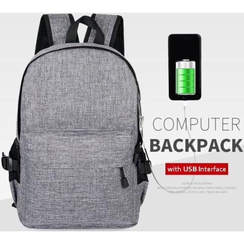14 15 15.4 15.6 Inch USB Waterproof Nylon Computer Laptop Notebook Backpack Bags Case School Backpack for Men Women Student