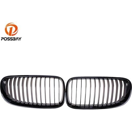 POSSBAY Gloss Black Car Front Grilles Grill for BMW 3-Series E92 325i/325xi/328i/328xi/330d Coupe 2010-2013 Facelift Car-Styling